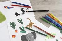 Eberhard Faber EF-511409 Kleurpotlood Jumbo 10 Stuks Driekantig In Etui - thumbnail