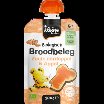 De Kleine Keuken Biologisch Broodbeleg Zoete Aardappel & Appel 6+ Maanden 100 g bij Jumbo De Kleine Keuken Biologisch Broodbeleg Zoete Aardappel & Appel 6+ Maanden 100 g bij Jumbo