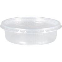Bak | PP | 125ml | Ø101mm | incl. Deksel | 31mm | transparant | 250 stuks - thumbnail