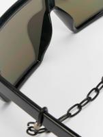 Urban Classics / Zonnebril Chain in zwart - thumbnail