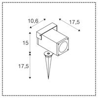 SLV Strakke prikspotTheo Bracket - 1004652 - thumbnail