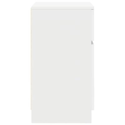 Nachtkastje 39x35x65 cm bewerkt hout wit