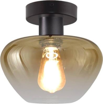 Masterlight PlafondlampGenua zwart met goud glas Ø 24cm - 5970-05-05-24
