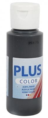 Creativ Company Plus color acrylverf zwart, 60ml