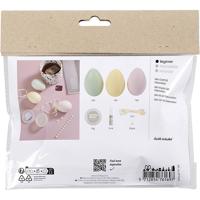Creativ Company Mini hobbyset decoratie, eieren, pastelkleuren, 1 doos - thumbnail