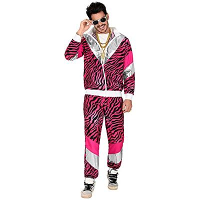 Fout 80&apos;s Trainingspak Tijger Roze Unisex - thumbnail
