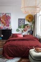 At Home by Beddinghouse At Home by BeddingHouse Tender Dekbedovertrek Donker Rood 140 x 200/220 cm - thumbnail