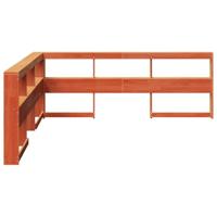 Boekenkast Hoofdeinde L-vormig 180 cm grenenhout wasbruin - thumbnail