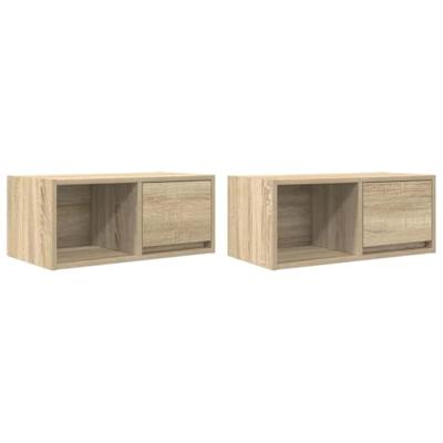Tv-meubelen 2 st 60x31x25,5 cm bewerkt hout sonoma eikenkleurig