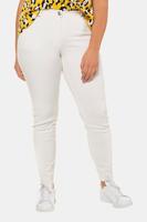 Ulla Popken Skinny Jeans, franjes aan zoom, 5-pocket - Grote Maten - thumbnail