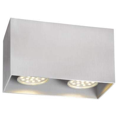 Lucide BODI - Plafondspot - 2xGU10 - Mat chroom