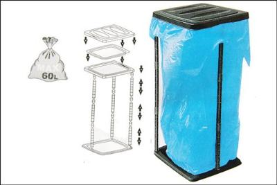 Monzana Vuilniszakhouder - 60 - liter - zwart Monzana Vuilniszakhouder - 60 - liter - zwart