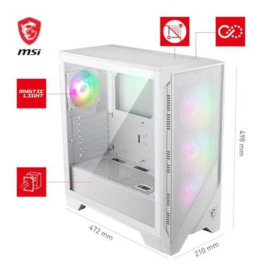 MSI MAG FORGE 320R AIRFLOW Micro Tower Wit MSI MAG FORGE 320R AIRFLOW Micro Tower Wit