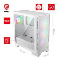 ATX Semi-toren doos MSI 306-7G23W21-HH9 Wit - thumbnail