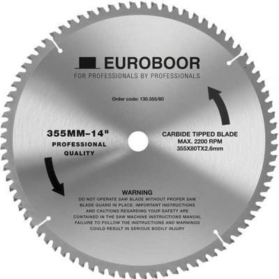 Euroboor 130.355/80 zaagblad | d 355 mm | t 80 - 130.355/80 Euroboor 130.355/80 zaagblad | d 355 mm | t 80 - 130.355/80
