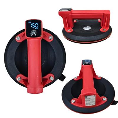 Heicko PH618A 1-kopzuignap met ingebouwde elektrische vacuümpomp en vacuümaanduiding, incl. opbergkoffer, Ø 200 mm Belasting (max.): 150 kg Heicko PH618A 1-kopzuignap met ingebouwde elektrische vacuümpomp en vacuümaanduiding, incl. opbergkoffer, Ø 200 mm Belasting (max.): 150 kg