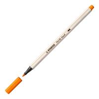 Stabilo pen 68 brush - viltstift - oranje (54) - thumbnail