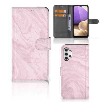 Samsung Galaxy A32 4G | Bookcase | Marble Pink - Origineel Cadeau Vriendin Samsung Galaxy A32 4G | Bookcase | Marble Pink - Origineel Cadeau Vriendin