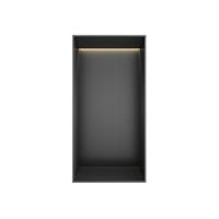 Hotbath &MORE Inbouwnis 30x15x10cm frameless + LED Geborsteld Gunmetal PVD - thumbnail