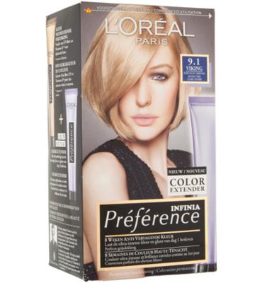L&apos;Oréal Paris Preference 9.1 Oslo - Zeer Licht Asblond