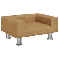 VidaXL Hondenmand 50x40x26,5 cm fluweel bruin - thumbnail