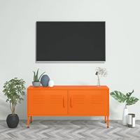 VidaXL Tv-meubel 105x35x50 cm staal oranje - thumbnail