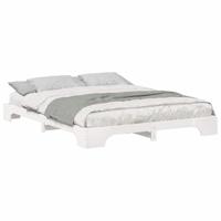 Bedframe Wit 160 x 210 cm Massief grenenhout - thumbnail
