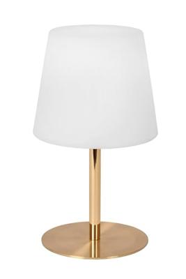 Lucide TYON - Oplaadbare Tafellamp Binnen/Buiten - Accu/Batterij - Ø 15 cm - LED Dimb. - 1x2W 2700K - IP65 - Mat Goud / Messing Lucide TYON - Oplaadbare Tafellamp Binnen/Buiten - Accu/Batterij - Ø 15 cm - LED Dimb. - 1x2W 2700K - IP65 - Mat Goud / Messing