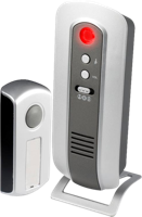 ADB-17 Alecto Draadloze Deurbel Black/Silver - thumbnail