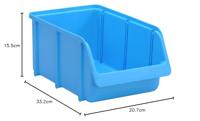 Hünersdorff 674300 Zichtbak 4 (b x h x d) 207 x 155 x 332 mm Blauw 1 stuk(s) - thumbnail