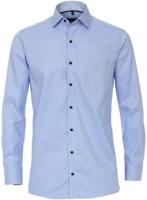 Casa Moda Heren Overhemd Lichtblauw Oxford Zwarte Knopen Comfort Fit - thumbnail