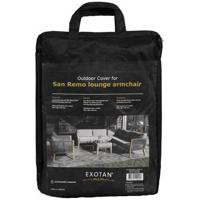 Exotan San Remo Beschermhoes Fauteuil - PE - Zwart - 45x30x14 - thumbnail