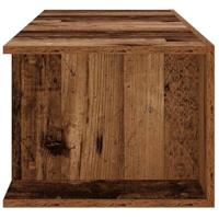 Tv-meubel met LED 135x39x30 cm bewerkt hout oud hout - thumbnail