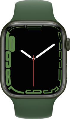 Refurbished Apple Watch Series 7 45 mm Groen Licht gebruikt