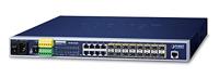 PLANET MGSW-24160F network switch Managed L2+ Gigabit Ethernet (10/100/1000) Power over Ethernet (PoE) 1U Blue - thumbnail
