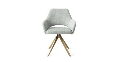 Jesper Home Eetkamerstoel 'Yanai' Turn Gold, kleur Soft Sage