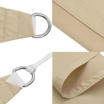 VidaXL Zonnescherm rechthoekig 4x7 m oxford stof beige - thumbnail