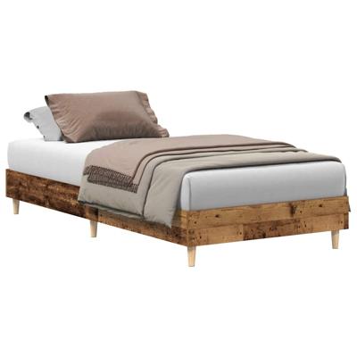Bedframe zonder matras 180x200 cm bewerkt hout oud hout