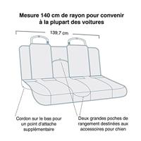 Kurgo Heather Bench Seat Cover, Dog Car Seat Protector, Waterdicht & Stainbestendig, Secure Fit, Charcoal Grey - thumbnail
