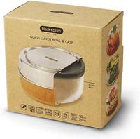 Black+Blum Glazen Lunchkom - Ø140mm - Amandel - thumbnail