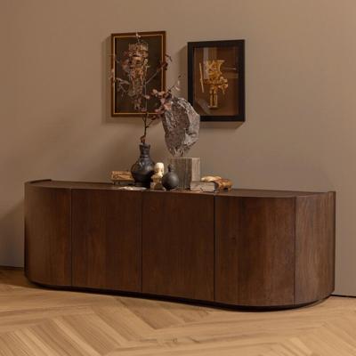 WOOOD Dressoir 'Sense' Mangohout, 160cm, kleur Walnoot WOOOD Dressoir 'Sense' Mangohout, 160cm, kleur Walnoot