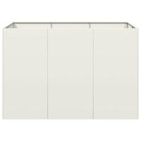 Plantenbak 120x80x80 cm staal wit - thumbnail