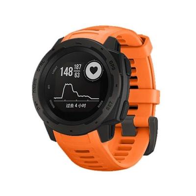Silicone polsbandje voor vervanging voor het Instinct van de Garmin 22mm (oranje)