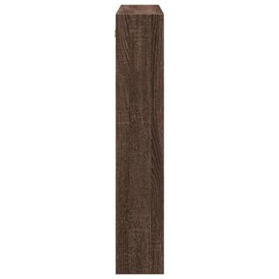 Wandkast 80x15x80 cm bewerkt hout bruin eikenkleur Wandkast 80x15x80 cm bewerkt hout bruin eikenkleur