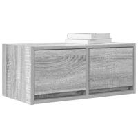 Tv-meubelen 2 st 60x31x25,5 cm bewerkt hout grijs sonoma eiken - thumbnail