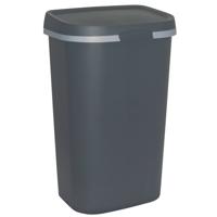 Curver Mistral afvalbak flat 50 liter antraciet - thumbnail