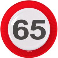 65 Jaar Verkeersbord Borden - 8 stuks - thumbnail