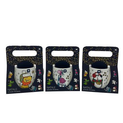 Leonardo Natale Bekers 200 ml leeuw/flamingo/panda 3 stuks Leonardo Natale Bekers 200 ml leeuw/flamingo/panda 3 stuks