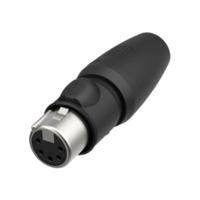 Neutrik NC5FX1-TOP-14 XLR-connector Koppeling, recht Aantal polen: 5 Zwart 1 stuk(s) - thumbnail