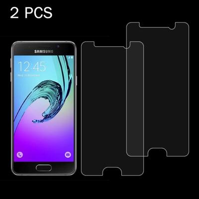 2 stuks voor Galaxy A3(2016) / A310 0 26 mm 9H oppervlaktehardheid 2.5D explosieveilige getemperd glas scherm Film